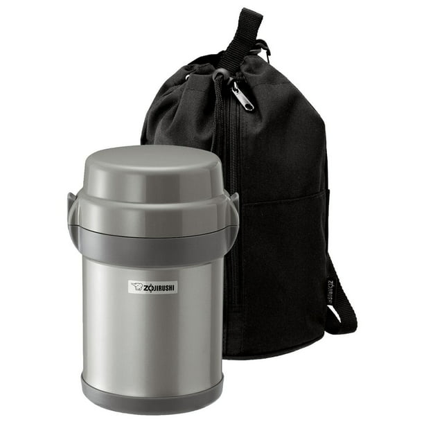 M Size Zojirushi SL-NC09-ST Stainless Thermos Food Jar Lunch Box Silver F/S